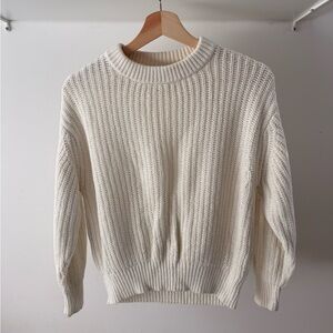 Wilfred Aritzia Chunky Knit Sweater Size S Cream